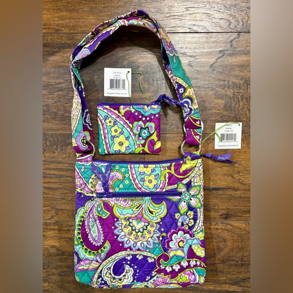 NWT Vera Bradley Heather Hipster Crossbody & Coin Purse Set - Picture 2 of 4